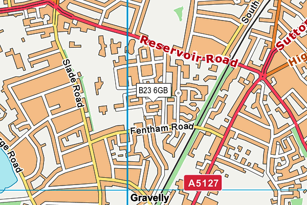 B23 6GB map - OS VectorMap District (Ordnance Survey)