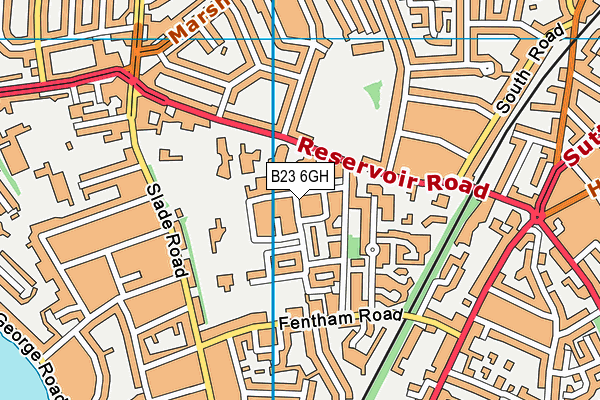 B23 6GH map - OS VectorMap District (Ordnance Survey)