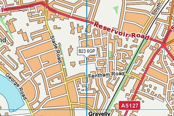 B23 6GP map - OS VectorMap District (Ordnance Survey)