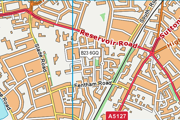 B23 6GQ map - OS VectorMap District (Ordnance Survey)