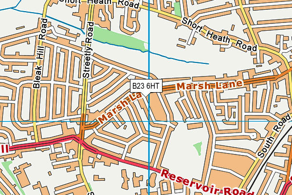 B23 6HT map - OS VectorMap District (Ordnance Survey)