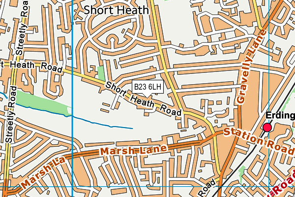 B23 6LH map - OS VectorMap District (Ordnance Survey)