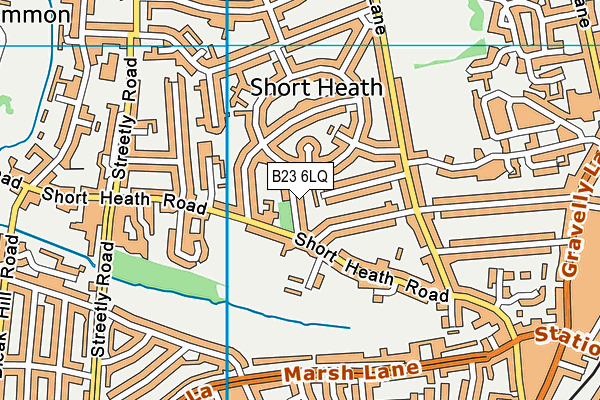 B23 6LQ map - OS VectorMap District (Ordnance Survey)