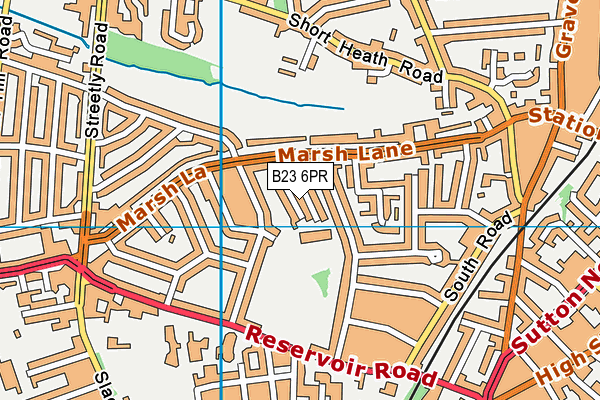 Featherstone Primary School map (B23 6PR) - OS VectorMap District (Ordnance Survey)