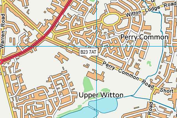 The Hive College map (B23 7AT) - OS VectorMap District (Ordnance Survey)