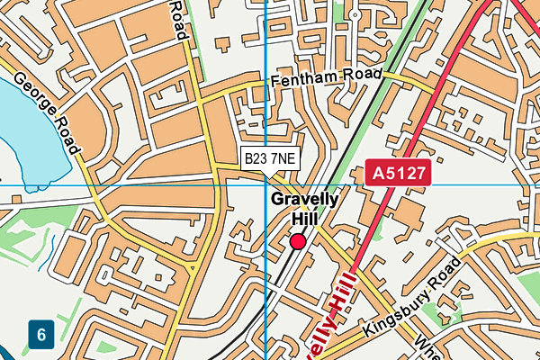 B23 7NE map - OS VectorMap District (Ordnance Survey)