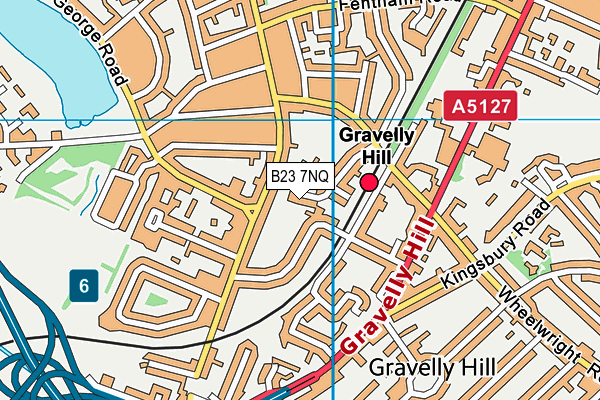 B23 7NQ map - OS VectorMap District (Ordnance Survey)