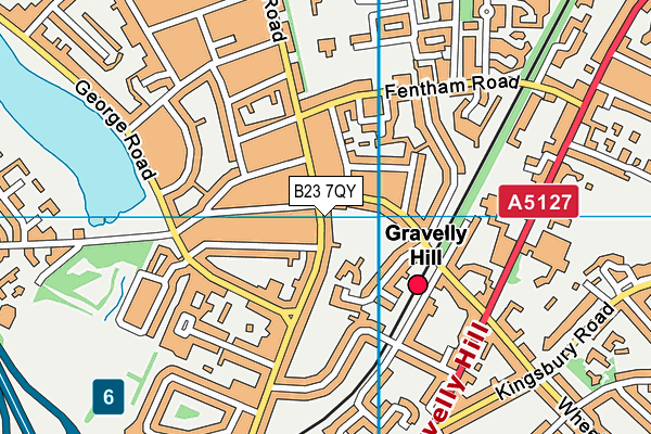 B23 7QY map - OS VectorMap District (Ordnance Survey)