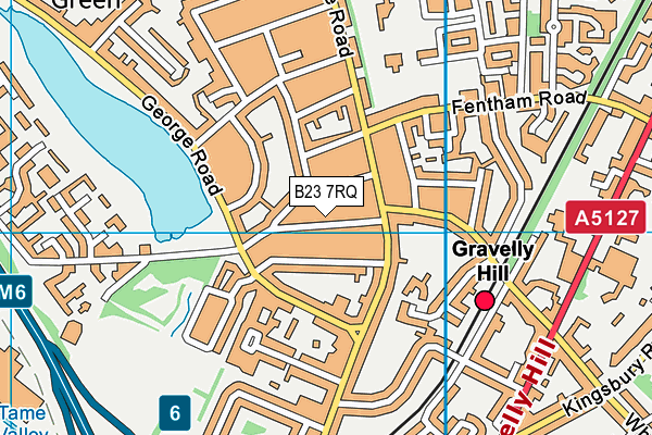 B23 7RQ map - OS VectorMap District (Ordnance Survey)