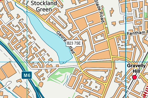 B23 7SE map - OS VectorMap District (Ordnance Survey)