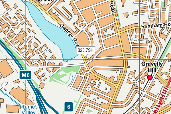 B23 7SH map - OS VectorMap District (Ordnance Survey)