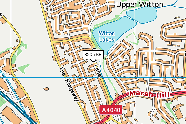 B23 7SR map - OS VectorMap District (Ordnance Survey)