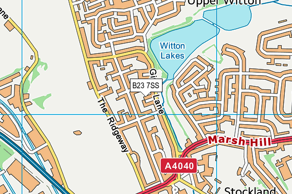 B23 7SS map - OS VectorMap District (Ordnance Survey)