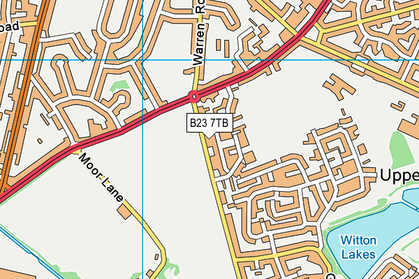B23 7TB map - OS VectorMap District (Ordnance Survey)