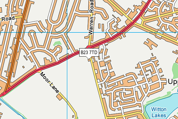 B23 7TD map - OS VectorMap District (Ordnance Survey)