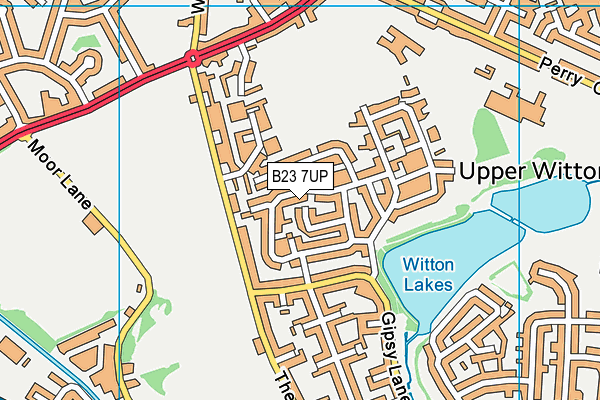 B23 7UP map - OS VectorMap District (Ordnance Survey)