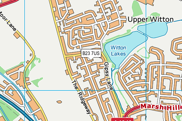 B23 7US map - OS VectorMap District (Ordnance Survey)