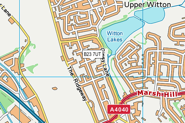 B23 7UT map - OS VectorMap District (Ordnance Survey)