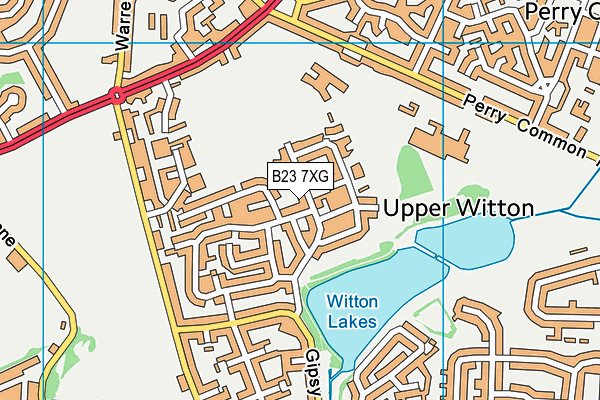 B23 7XG map - OS VectorMap District (Ordnance Survey)