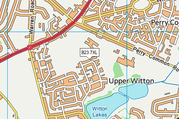 B23 7XL map - OS VectorMap District (Ordnance Survey)