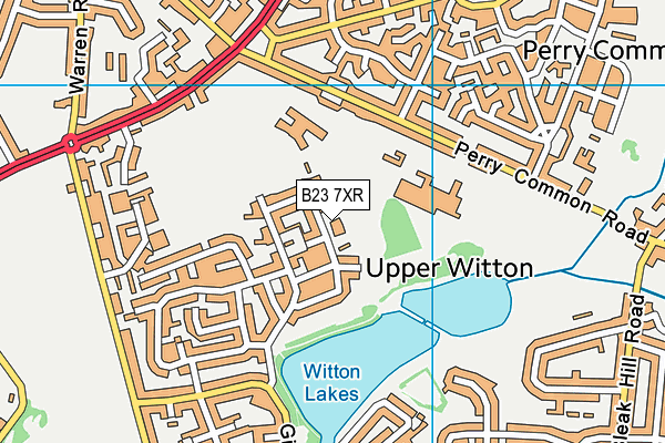 B23 7XR map - OS VectorMap District (Ordnance Survey)
