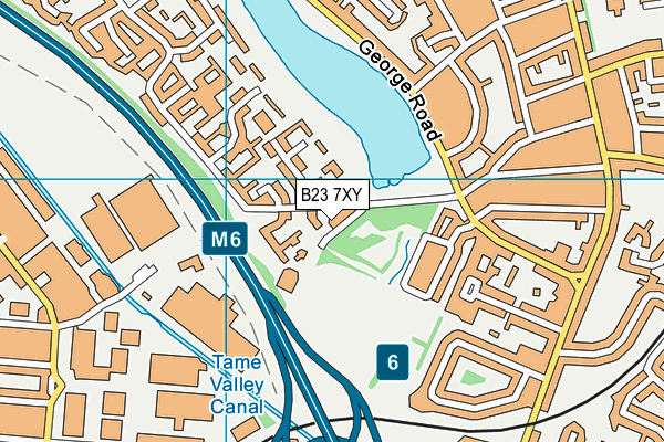 B23 7XY map - OS VectorMap District (Ordnance Survey)