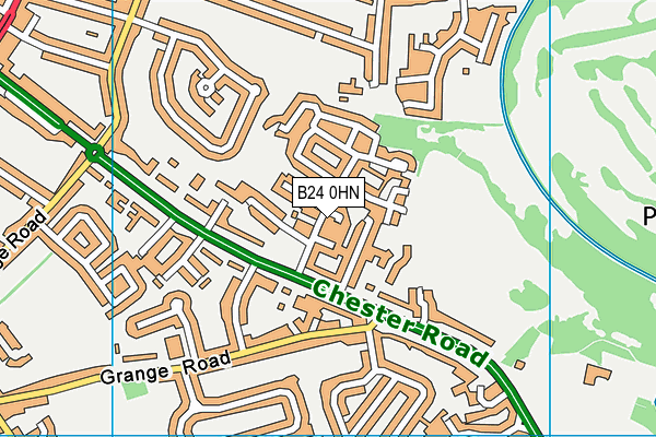 B24 0HN map - OS VectorMap District (Ordnance Survey)