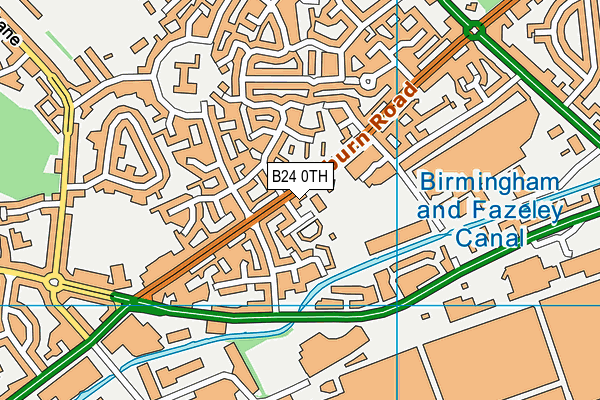 B24 0TH map - OS VectorMap District (Ordnance Survey)