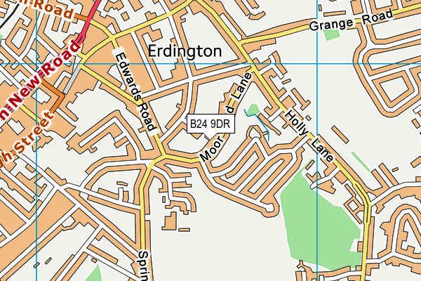 B24 9DR map - OS VectorMap District (Ordnance Survey)