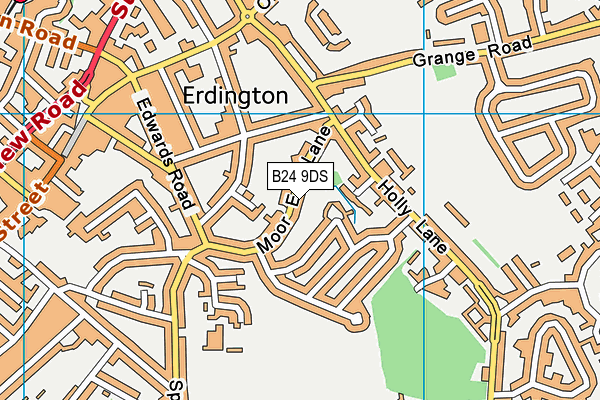 B24 9DS map - OS VectorMap District (Ordnance Survey)