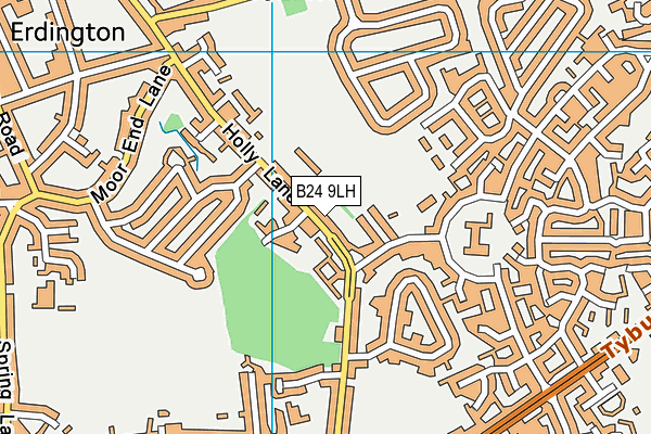 B24 9LH map - OS VectorMap District (Ordnance Survey)