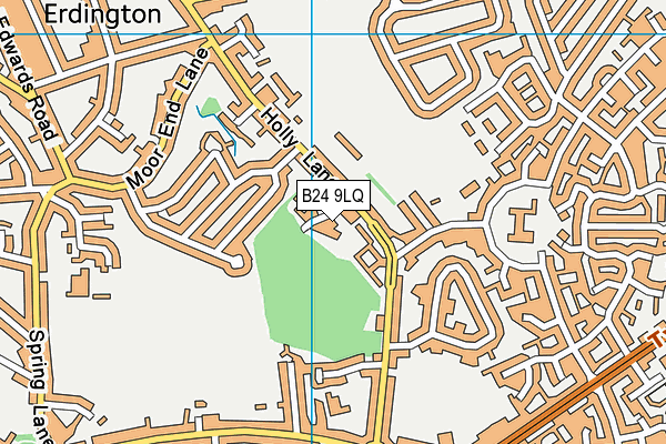 B24 9LQ map - OS VectorMap District (Ordnance Survey)