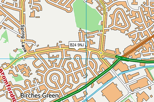 B24 9NJ map - OS VectorMap District (Ordnance Survey)