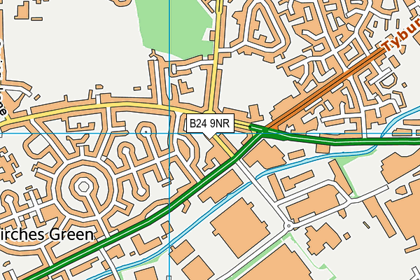 B24 9NR map - OS VectorMap District (Ordnance Survey)
