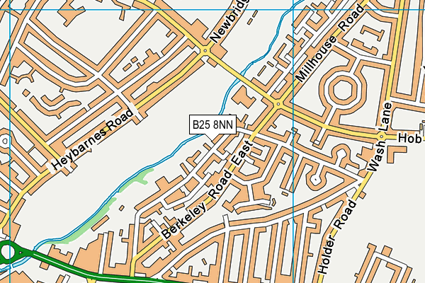 B25 8NN map - OS VectorMap District (Ordnance Survey)