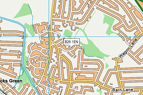 B26 1EN map - OS VectorMap District (Ordnance Survey)