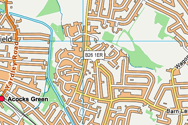 B26 1ER map - OS VectorMap District (Ordnance Survey)