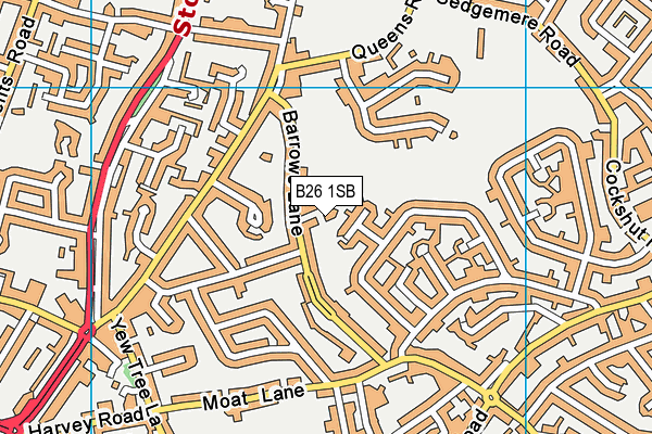 B26 1SB map - OS VectorMap District (Ordnance Survey)