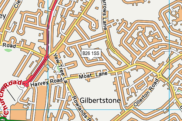 B26 1SS map - OS VectorMap District (Ordnance Survey)
