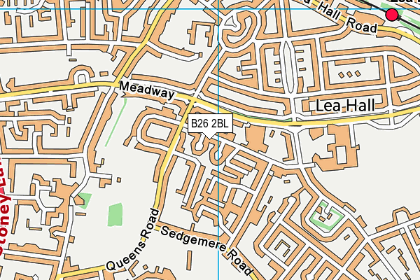 B26 2BL map - OS VectorMap District (Ordnance Survey)