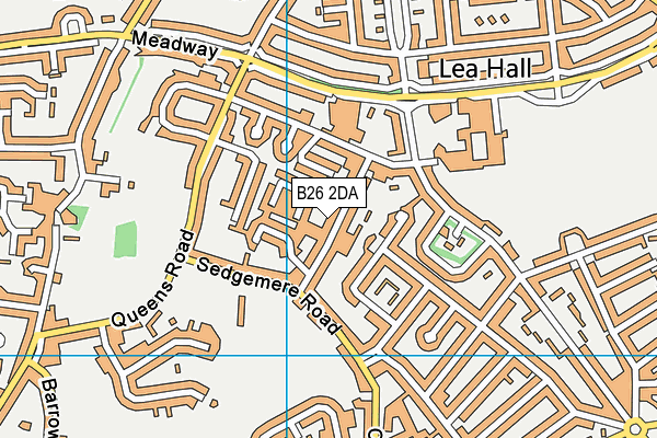 B26 2DA map - OS VectorMap District (Ordnance Survey)