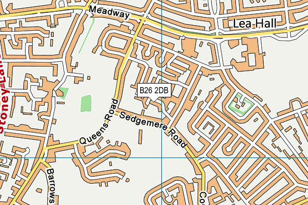 B26 2DB map - OS VectorMap District (Ordnance Survey)
