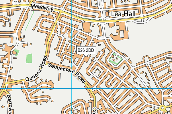 B26 2DD map - OS VectorMap District (Ordnance Survey)