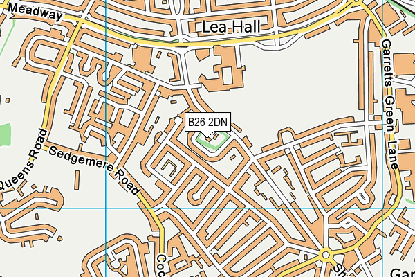 B26 2DN map - OS VectorMap District (Ordnance Survey)