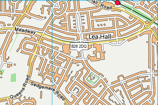 B26 2DQ map - OS VectorMap District (Ordnance Survey)