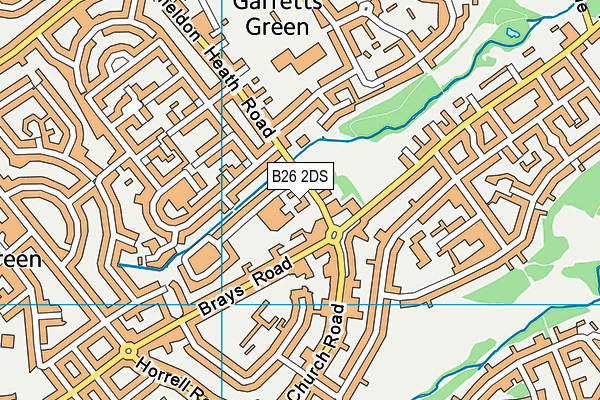 B26 2DS map - OS VectorMap District (Ordnance Survey)