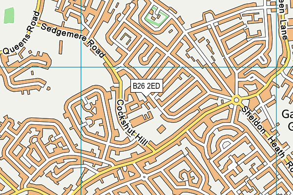 B26 2ED map - OS VectorMap District (Ordnance Survey)