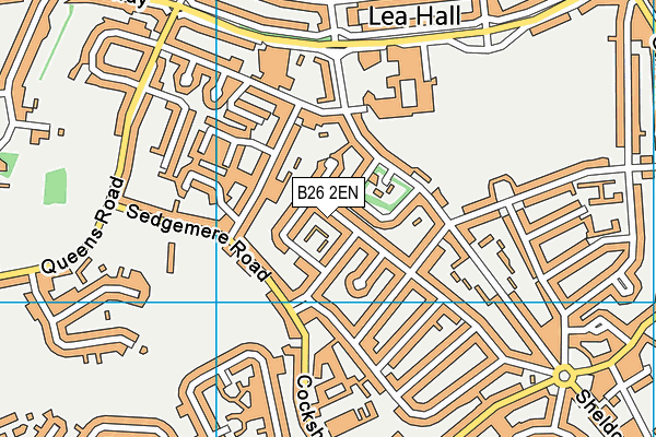 B26 2EN map - OS VectorMap District (Ordnance Survey)