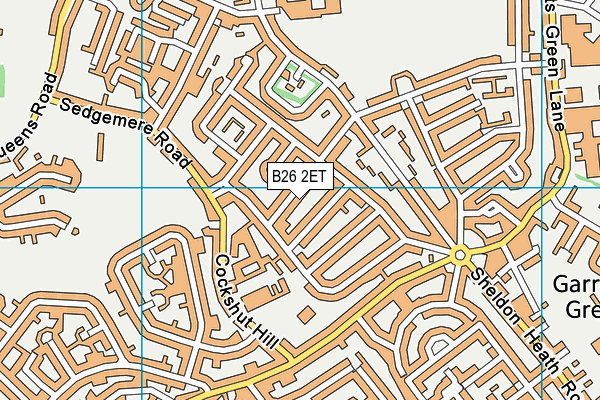 B26 2ET map - OS VectorMap District (Ordnance Survey)