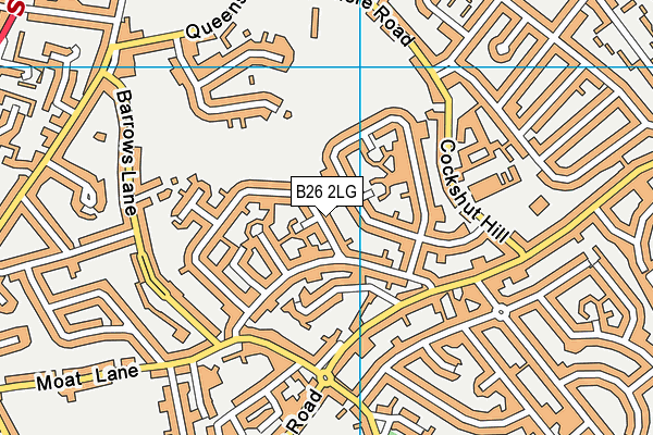 B26 2LG map - OS VectorMap District (Ordnance Survey)